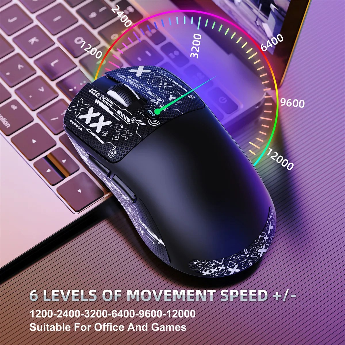 HXSJ T68 Tri-mode Wireless Gaming Mouse PAW3311 Sensor 18000DPI Gamer Mice 1K Return Rate 58g Lightweight HXSJ T68 Tri-mode Wireless Gaming Mouse PAW3311 Sensor 18000DPI Gamer Mice 1K Return Rate 58g Lightweight