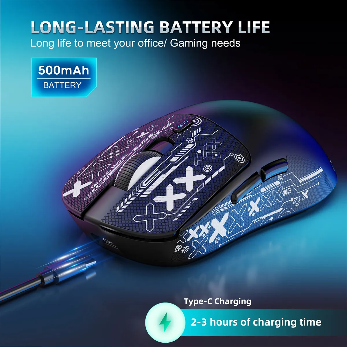 HXSJ T68 Tri-mode Wireless Gaming Mouse PAW3311 Sensor 18000DPI Gamer Mice 1K Return Rate 58g Lightweight HXSJ T68 Tri-mode Wireless Gaming Mouse PAW3311 Sensor 18000DPI Gamer Mice 1K Return Rate 58g Lightweight