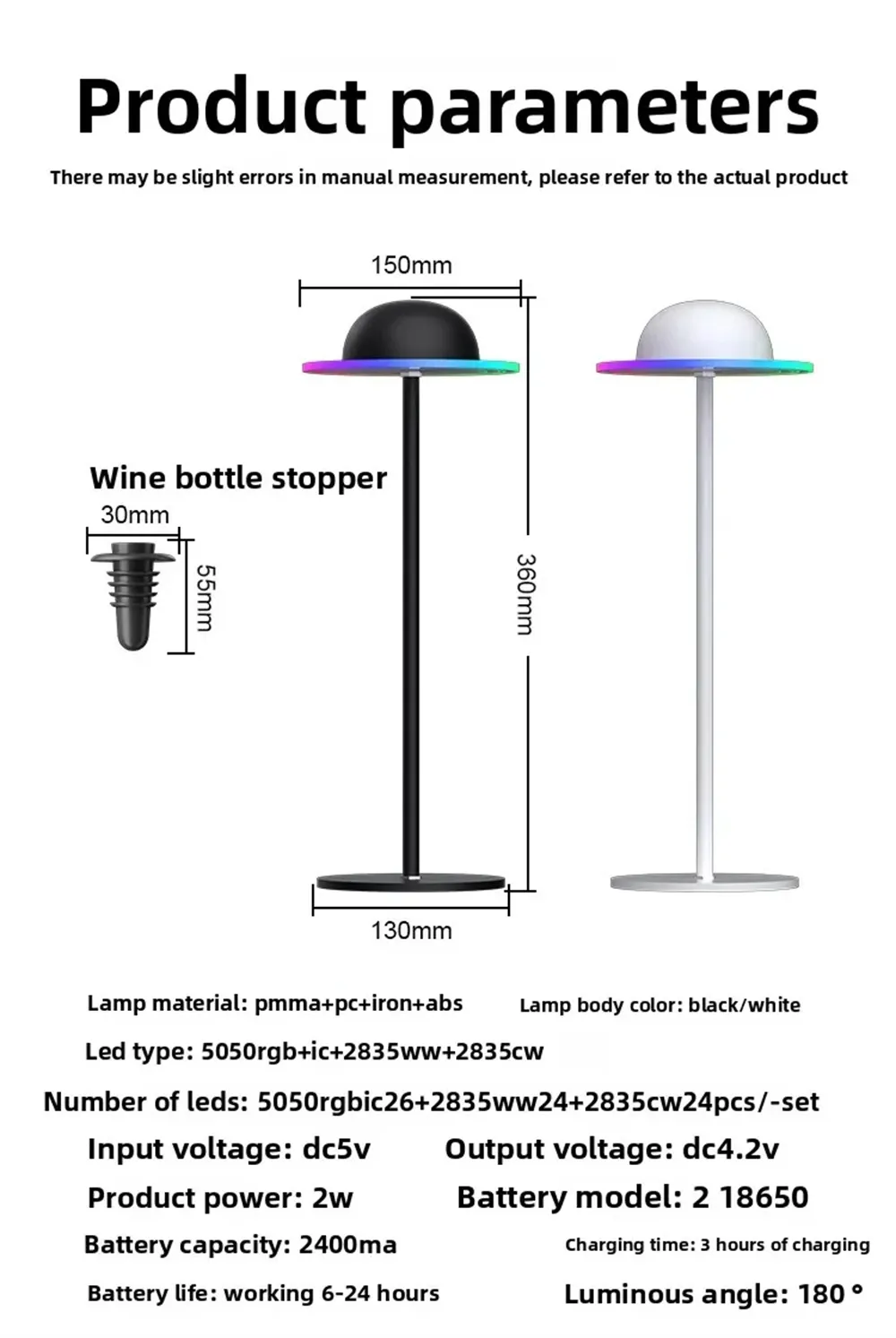 Elfeland Saturn Planet Style RGB Ambient Table Lamp Remote Control Music Sync USB Rechargeable Wine Bottle Decorative Mood Lighting for Home Gaming Room Elfeland Saturn Planet Style RGB Ambient Table Lamp Remote Control Music Sync USB Rechargeable Wine Bottle Decorative Mood Lighting for Home Gaming Room