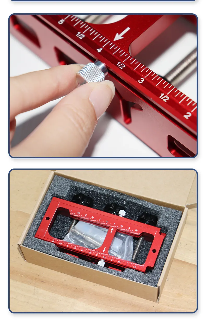 ENJOYWOOD Door Hinge Jig Door Hinge Template Kit for Router Adjustable Mortise Jig for Multiple Hinge Sizes ENJOYWOOD Door Hinge Jig Door Hinge Template Kit for Router Adjustable Mortise Jig for Multiple Hinge Sizes