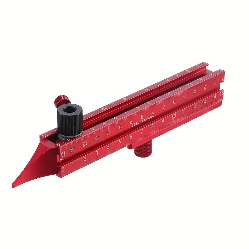 Aluminum Alloy Scribing Tool Precision Contour Gauge 7.1 Inch Adjustable Measurement for Woodworking Edge Alignment Seamless Shape Replication