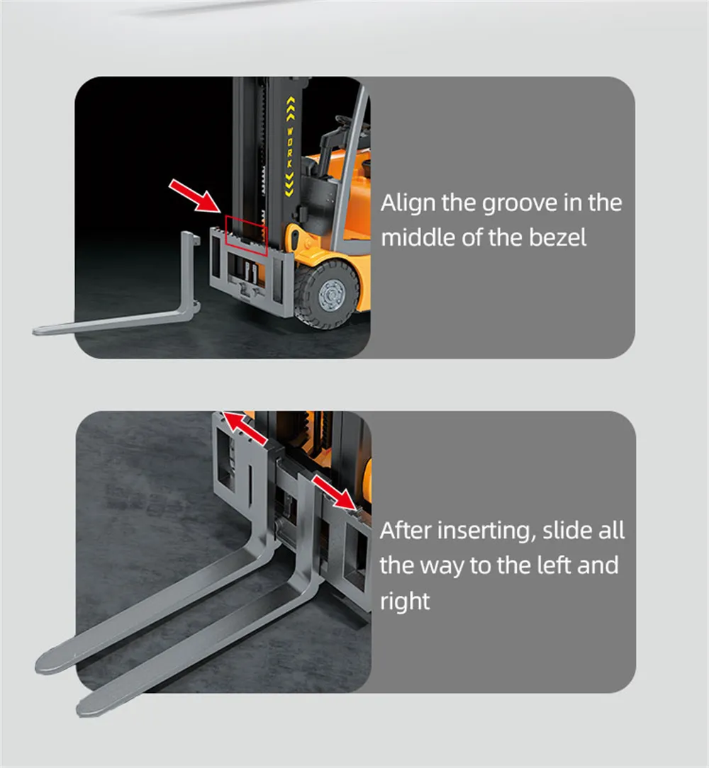YD001 RTR 1/50 2.4G RC Car Forklift Truck Simulation Crane Loader Remote Controlled Full Direction Engineering Vehicle Desktop Toys Model Collection Gift For Boys