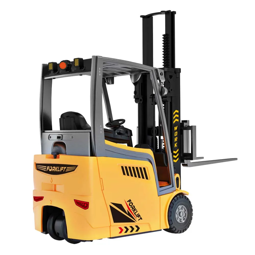YD001 RTR 1/50 2.4G RC Car Forklift Truck Simulation Crane Loader Remote Controlled Full Direction Engineering Vehicle Desktop Toys Model Collection Gift For Boys