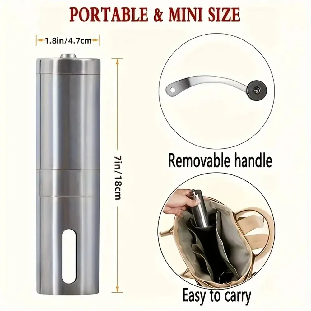 IPRee Grinder Machine Manual Coffee Grinder for Home Kitchen Multifunctional Coffee Bean Grinder Handmade Coffee Nuts Beans Grinder