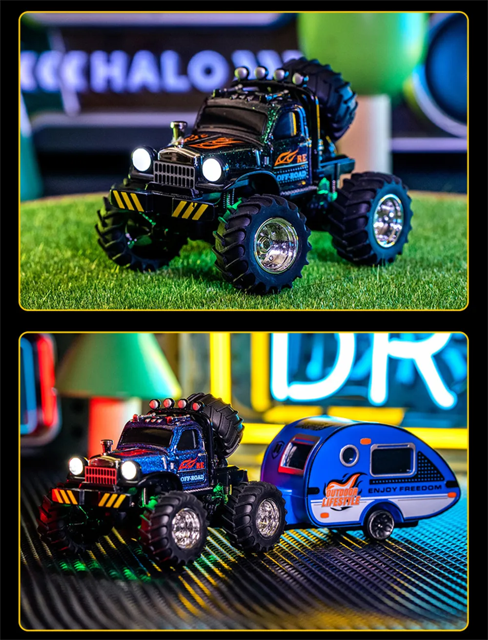 HG4-236 2.4G Mini Desktop Toy Alloy Off-road RC Car Electric Model Vehicle Toys HG4-236 2.4G Mini Desktop Toy Alloy Off-road RC Car Electric Model Vehicle Toys