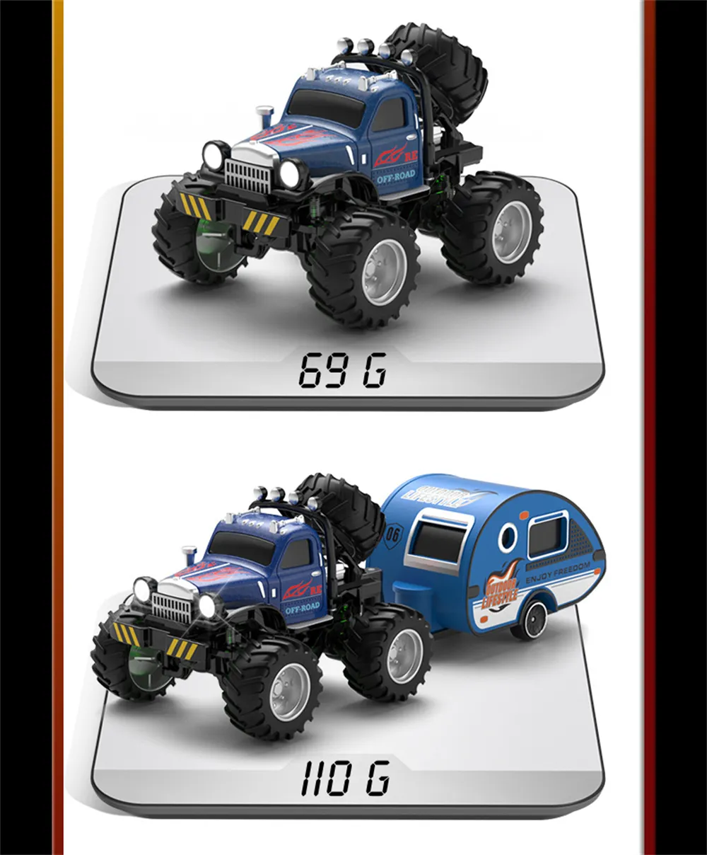 HG4-236 2.4G Mini Desktop Toy Alloy Off-road RC Car Electric Model Vehicle Toys HG4-236 2.4G Mini Desktop Toy Alloy Off-road RC Car Electric Model Vehicle Toys