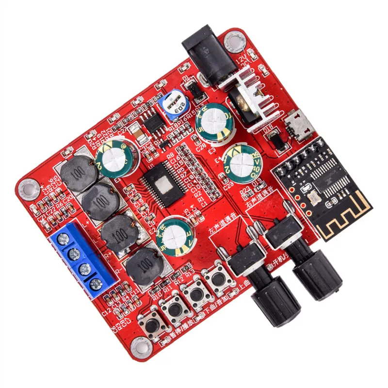 TPA3116D Bluetooth Audio Amplifier Module Dual Channel 2x50W High Fidelity Sound DC 5V-26V Class D Compact Design Adjustable Gain Noise Reduction TPA3116D Bluetooth Audio Amplifier Module Dual Channel 2x50W High Fidelity Sound DC 5V-26V Class D Compact Design Adjustable Gain Noise Reduction