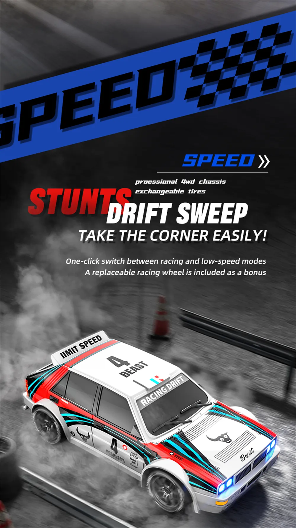 ZLL SG204 PRO RTR 1/24 2.4G 4WD Drift RC Car Mini LED Light Remote Control High Speed On-Road Racing Vehicle Model Boys Gifts Toys ZLL SG204 PRO RTR 1/24 2.4G 4WD Drift RC Car Mini LED Light Remote Control High Speed On-Road Racing Vehicle Model Boys Gifts Toys