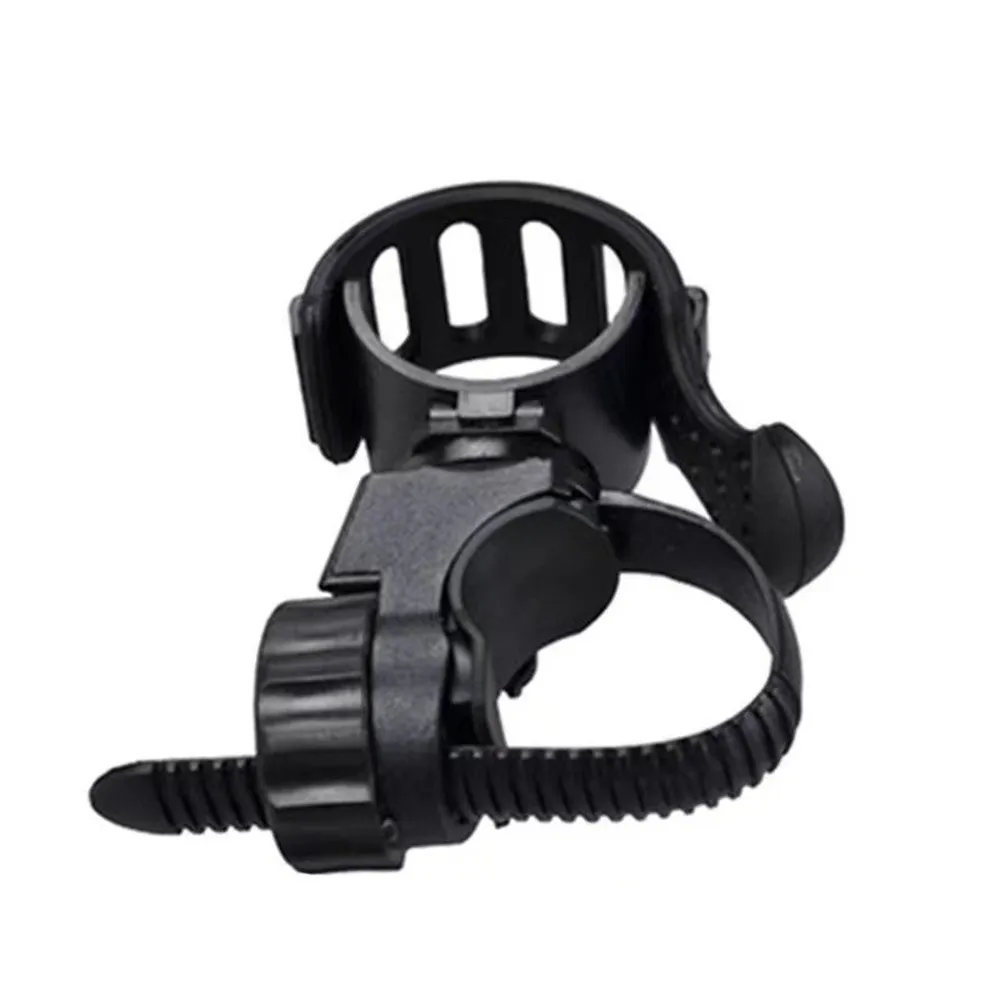 Bicycle Handlebar Light Bracket 360 Degree Rotatable Bike Lamp Holder LED Flashlight Plastic Clip Bike Light Mount Bracket