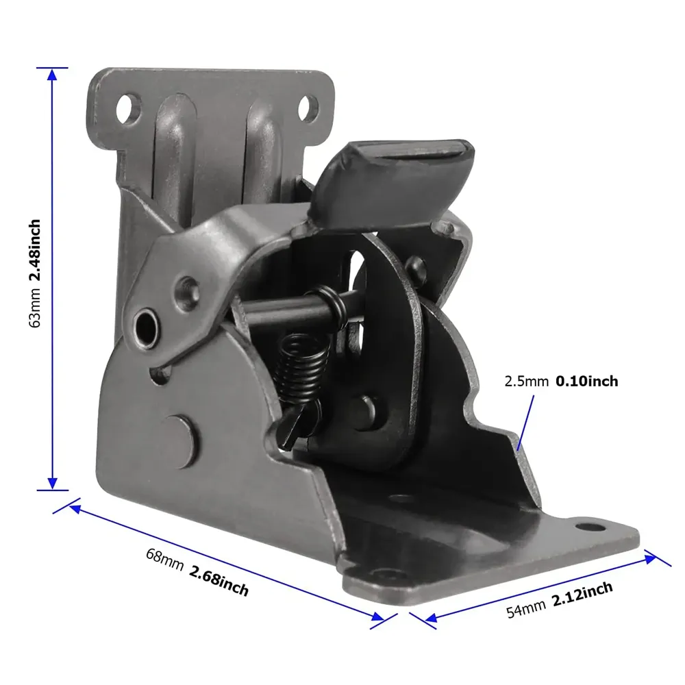 Folding Self Lock Bracket Locking Hinge Steel Plate 90 Degree Heavy Duty Table Bed Leg Support DIY Furniture