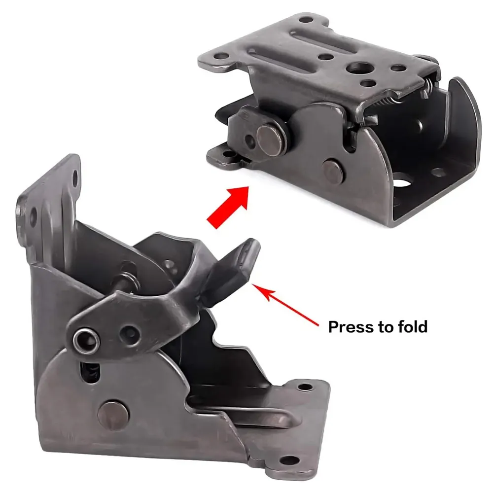 Folding Self Lock Bracket Locking Hinge Steel Plate 90 Degree Heavy Duty Table Bed Leg Support DIY Furniture