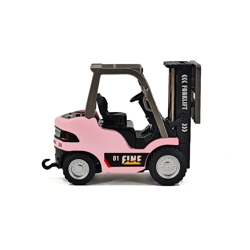 TRASPED HG4-244 RTR 1/64 2.4G Mini RC Car Alloy Forklift with Trailer Remote Control LED Light Sound Engineering Vehicle Desktop Toys Model Collection Gift For Boys TRASPED HG4-244 RTR 1/64 2.4G Mini RC Car Alloy Forklift with Trailer Remote Control LED Light Sound Engineering Vehicle Desktop Toys Model Collection Gift For Boys