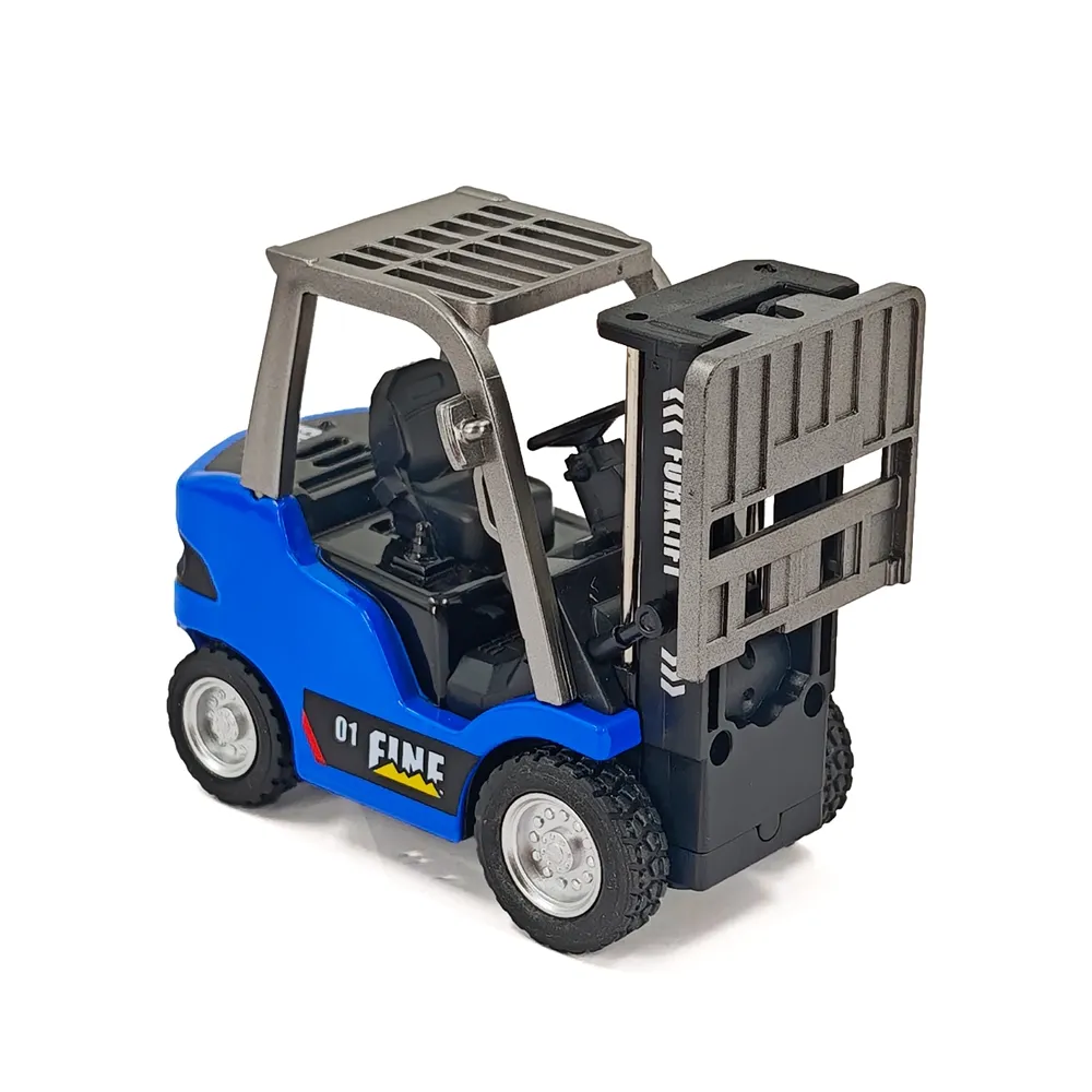 TRASPED HG4-244 RTR 1/64 2.4G Mini RC Car Alloy Forklift with Trailer Remote Control LED Light Sound Engineering Vehicle Desktop Toys Model Collection Gift For Boys TRASPED HG4-244 RTR 1/64 2.4G Mini RC Car Alloy Forklift with Trailer Remote Control LED Light Sound Engineering Vehicle Desktop Toys Model Collection Gift For Boys