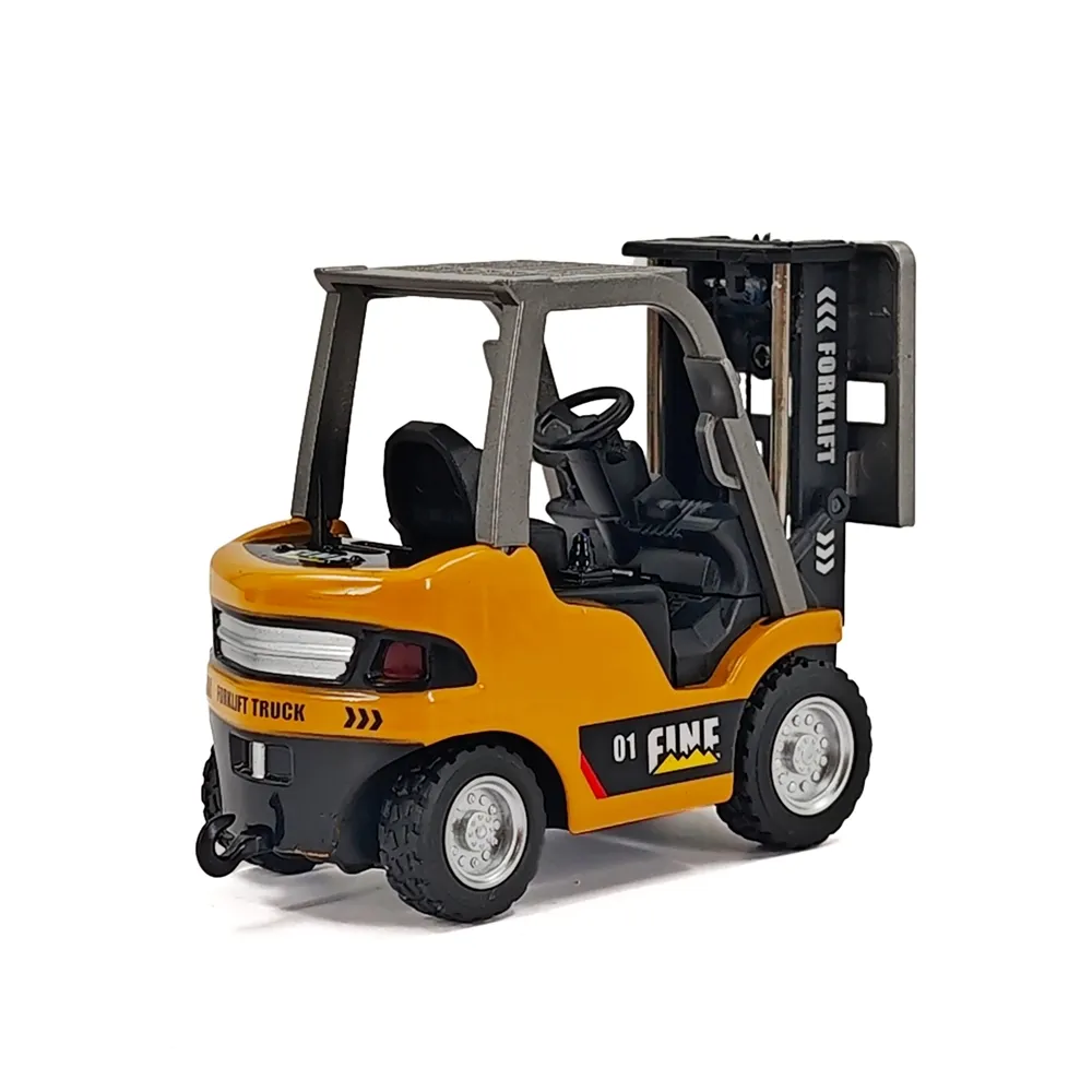 TRASPED HG4-244 RTR 1/64 2.4G Mini RC Car Alloy Forklift with Trailer Remote Control LED Light Sound Engineering Vehicle Desktop Toys Model Collection Gift For Boys TRASPED HG4-244 RTR 1/64 2.4G Mini RC Car Alloy Forklift with Trailer Remote Control LED Light Sound Engineering Vehicle Desktop Toys Model Collection Gift For Boys