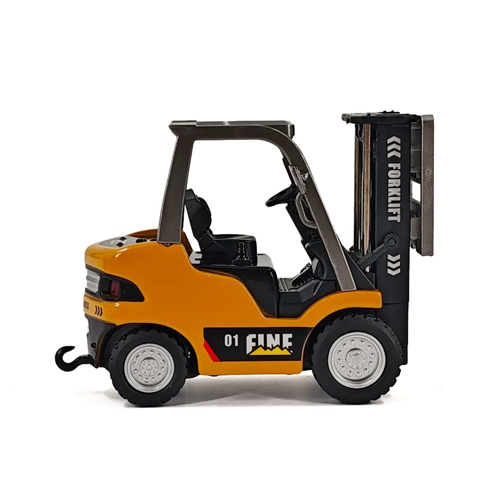 TRASPED HG4-244 RTR 1/64 2.4G Mini RC Car Alloy Forklift with Trailer Remote Control LED Light Sound Engineering Vehicle Desktop Toys Model Collection Gift For Boys TRASPED HG4-244 RTR 1/64 2.4G Mini RC Car Alloy Forklift with Trailer Remote Control LED Light Sound Engineering Vehicle Desktop Toys Model Collection Gift For Boys