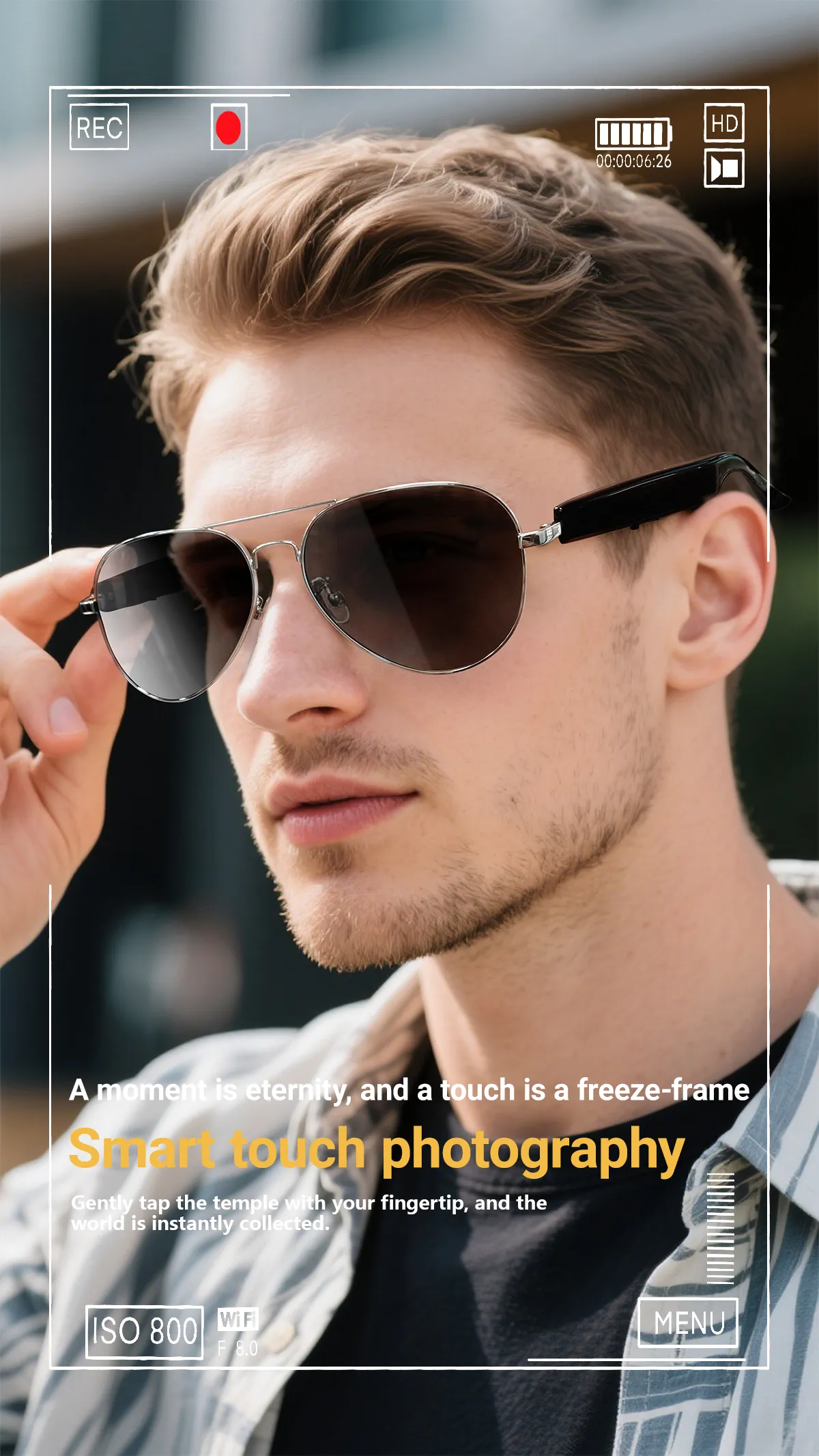 F18 AI Smart Glasses Real Time Translation 100 Languages bluetooth 5.4 Calling Bilateral Stereo Sound Type-C Charging UV Protection for Travel Business F18 AI Smart Glasses Real Time Translation 100 Languages bluetooth 5.4 Calling Bilateral Stereo Sound Type-C Charging UV Protection for Travel Business