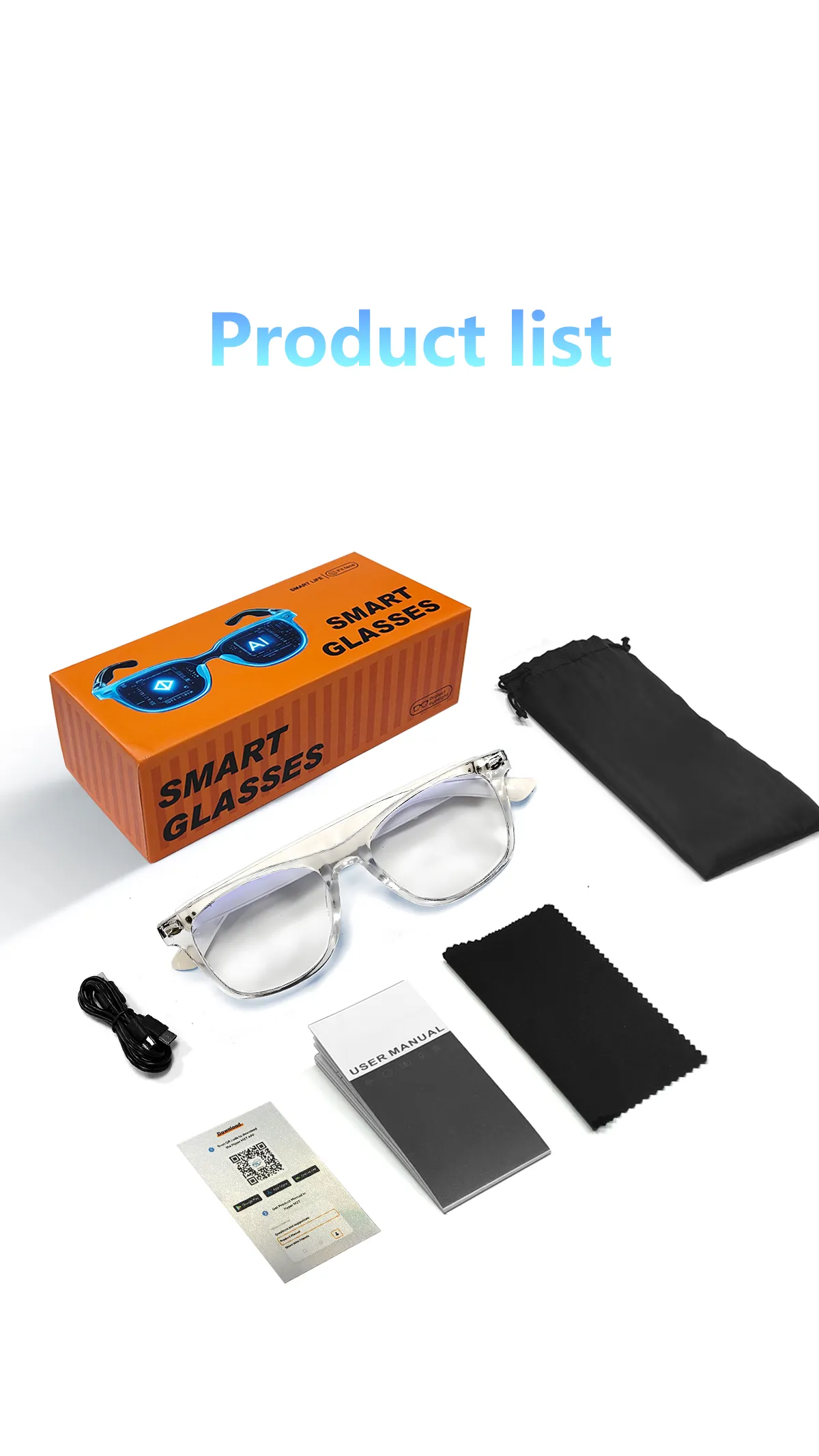 Bakeey F16 AI bluetooth 5.4 Glasses Real Time Translation 100 Languages Music Calling Type-C Charging Anti Blue Light UV Protection Touch Control Dual Motherboard Design Smart Glasses Bakeey F16 AI bluetooth 5.4 Glasses Real Time Translation 100 Languages Music Calling Type-C Charging Anti Blue Light UV Protection Touch Control Dual Motherboard Design Smart Glasses