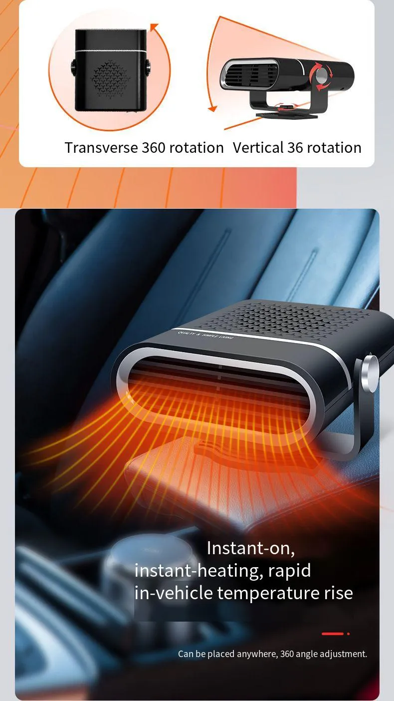 High-Quality Portable Car Heater Fan Fast Efficient Reliable - Perfect for Tech-Savvy Car Owners High-Quality Portable Car Heater Fan Fast Efficient Reliable - Perfect for Tech-Savvy Car Owners
