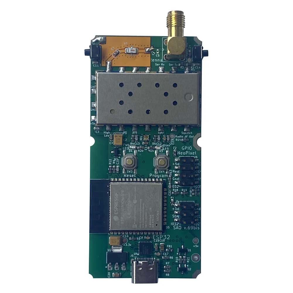 KV4P HT V2.0d UHF Radio Transceiver Kit USB C Powered Off Grid Communication 22kHz Audio APRS Messaging Compact Portable Design KV4P HT V2.0d UHF Radio Transceiver Kit USB C Powered Off Grid Communication 22kHz Audio APRS Messaging Compact Portable Design