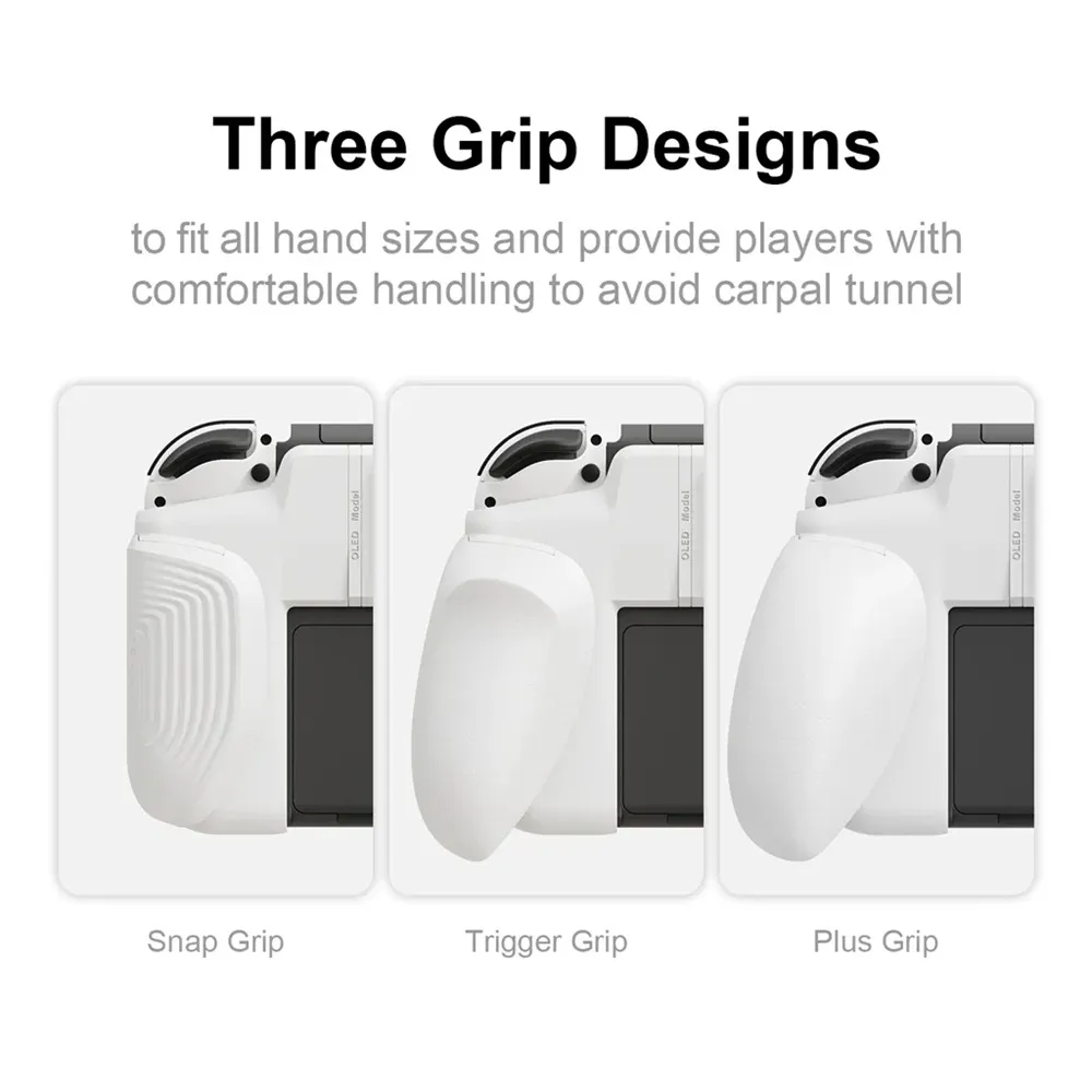 for Nintendo Switch OLED Handle Grip Case Protective Cover 3 Interchangeable Grips Ergonomic Lightweight Portable Game Console Accessory for Nintendo Switch OLED Handle Grip Case Protective Cover 3 Interchangeable Grips Ergonomic Lightweight Portable Game Console Accessory