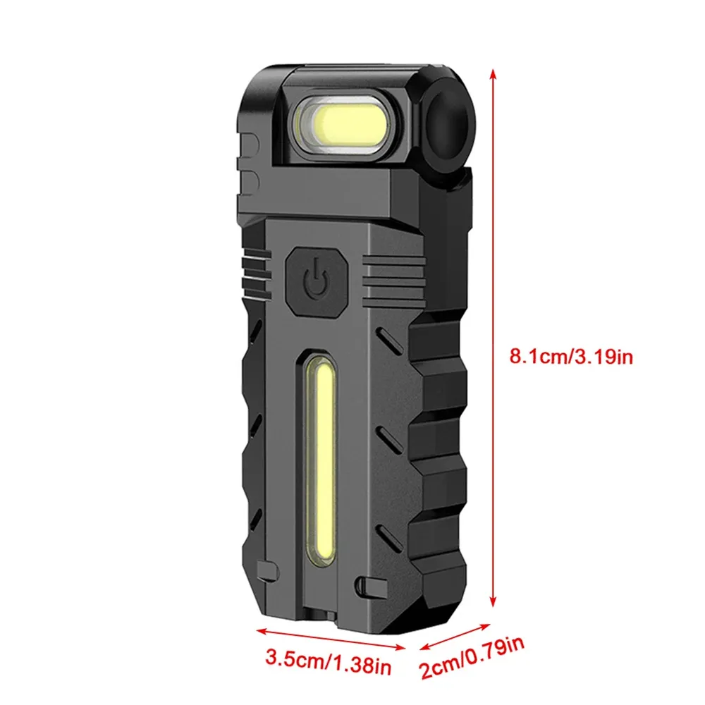 Magnetic LED Flashlight EDC Pocket Flashlight 180 Degree Rotating Head Portable Work Light Flat Flashlight for Outdoor Emergency Magnetic LED Flashlight EDC Pocket Flashlight 180 Degree Rotating Head Portable Work Light Flat Flashlight for Outdoor Emergency