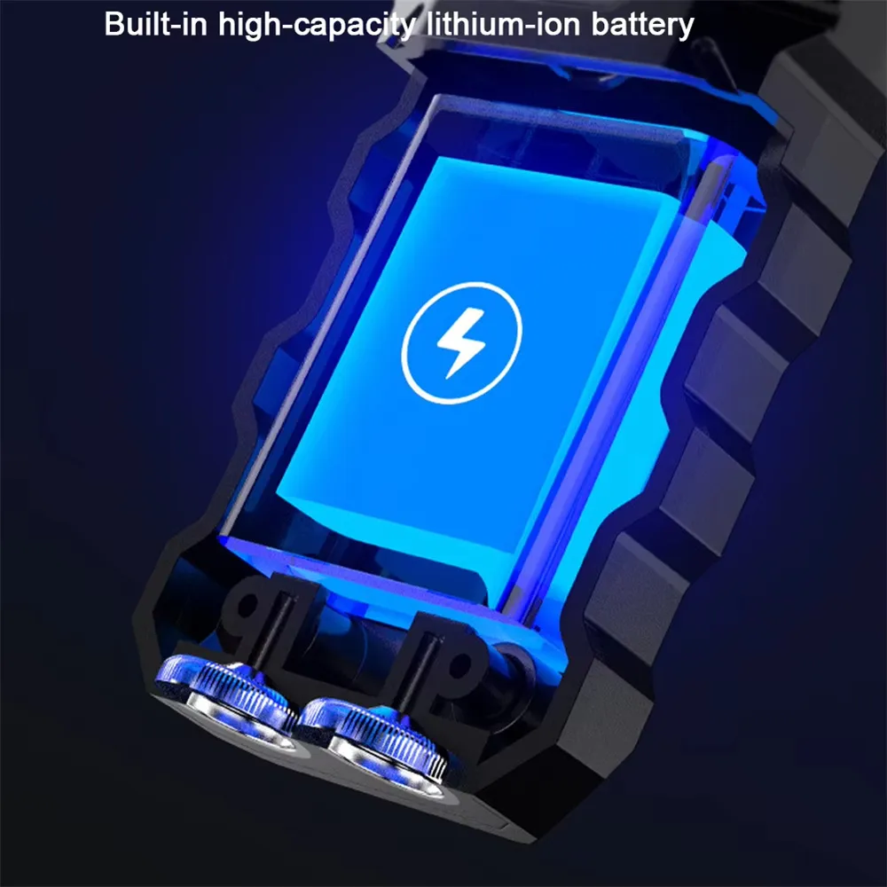 Magnetic LED Flashlight EDC Pocket Flashlight 180 Degree Rotating Head Portable Work Light Flat Flashlight for Outdoor Emergency Magnetic LED Flashlight EDC Pocket Flashlight 180 Degree Rotating Head Portable Work Light Flat Flashlight for Outdoor Emergency
