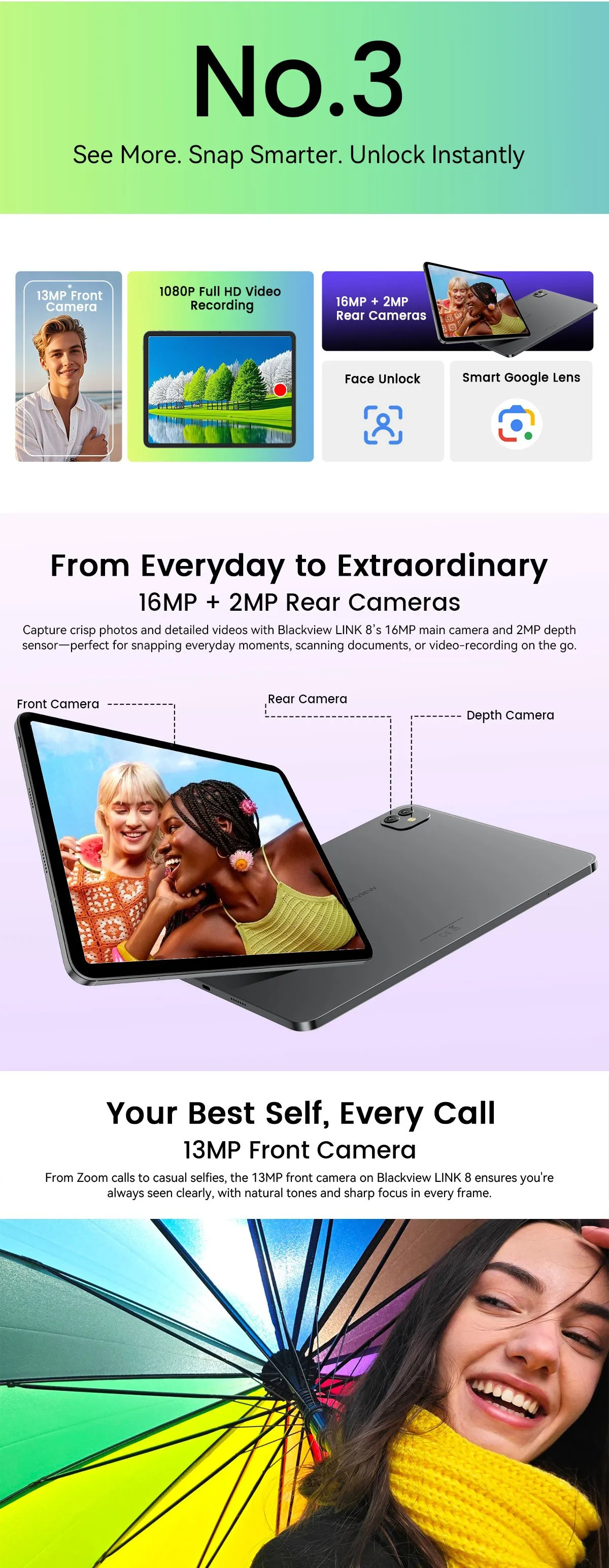 Blackview LINK 8 Mediatek G100 Octa Core 6GB/8GB RAM 256GB ROM 12.7 Inch 2K 90Hz Face Unlock Android 15 Tablet PC Blackview LINK 8 Mediatek G100 Octa Core 6GB/8GB RAM 256GB ROM 12.7 Inch 2K 90Hz Face Unlock Android 15 Tablet PC