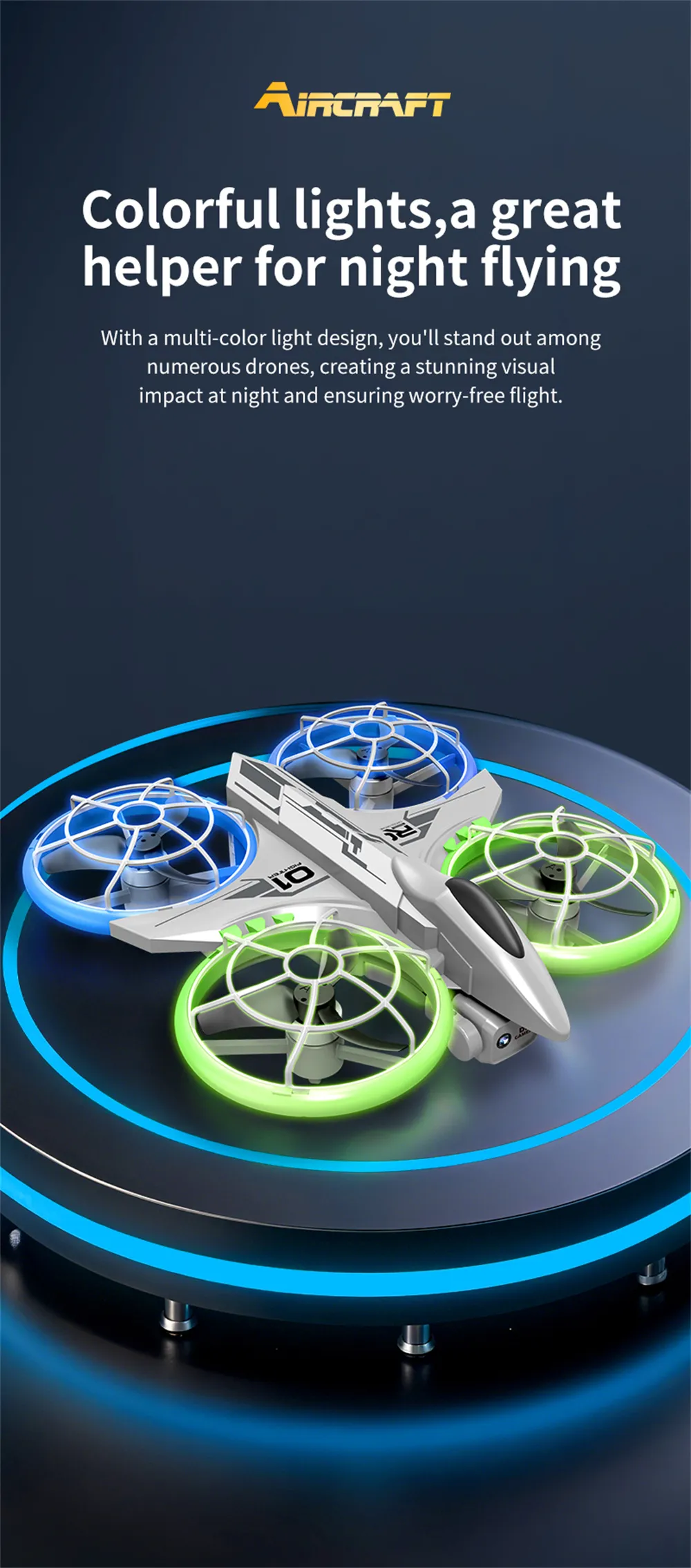 JJRC H132 WiFi FPV with HD Camera Optical Flow Hover Brushless Grid Full Protection Neon Colorful Child Gift RC Toys Drone Quadcopter RTF