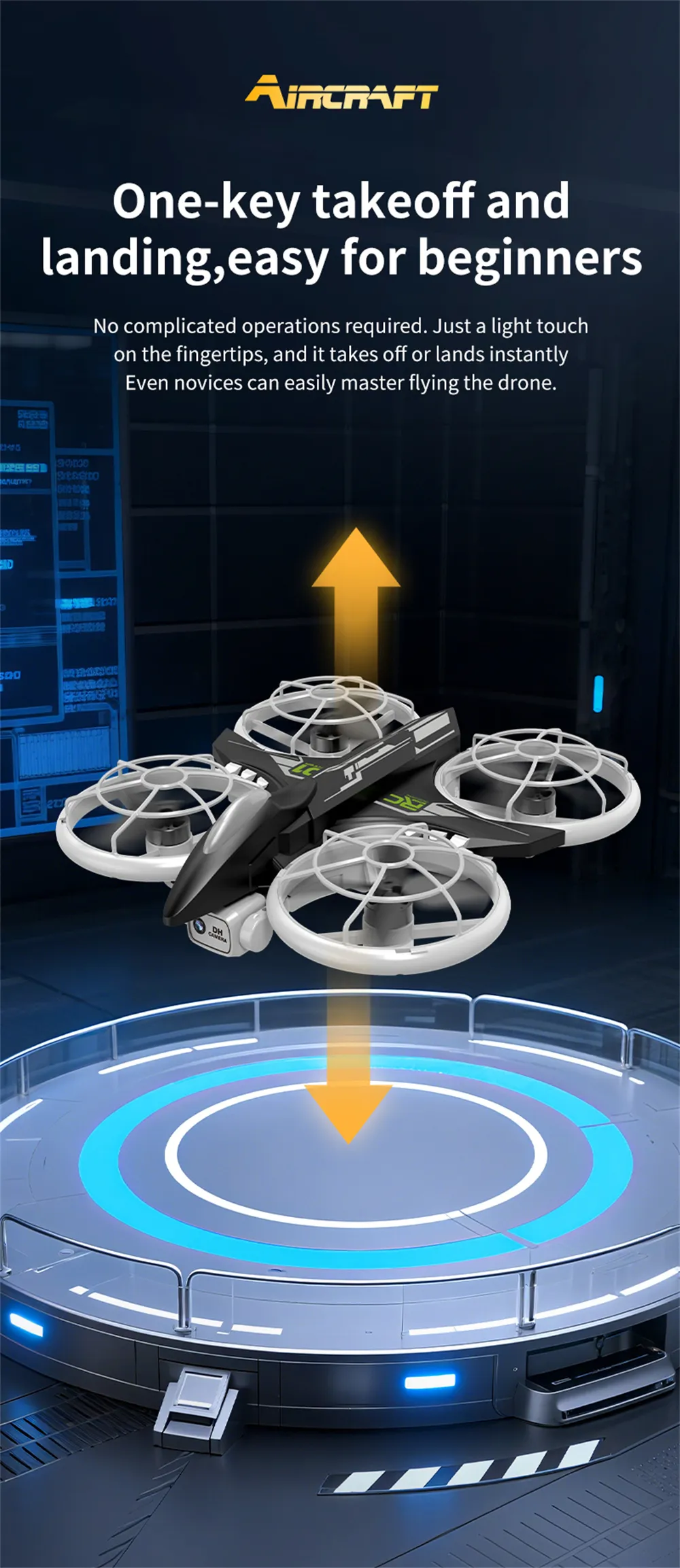 JJRC H132 WiFi FPV with HD Camera Optical Flow Hover Brushless Grid Full Protection Neon Colorful Child Gift RC Toys Drone Quadcopter RTF