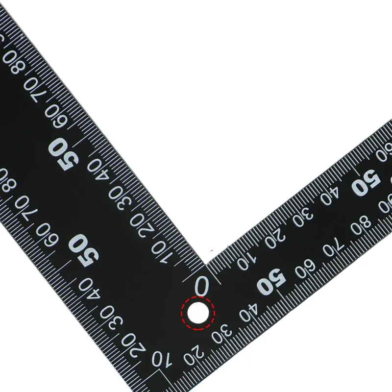 Stainless Steel Square Ruler 90 Degree Angle Black Coated Metric Imperial Scale Precision Measurement Tool for Woodworking Metalworking Stainless Steel Square Ruler 90 Degree Angle Black Coated Metric Imperial Scale Precision Measurement Tool for Woodworking Metalworking