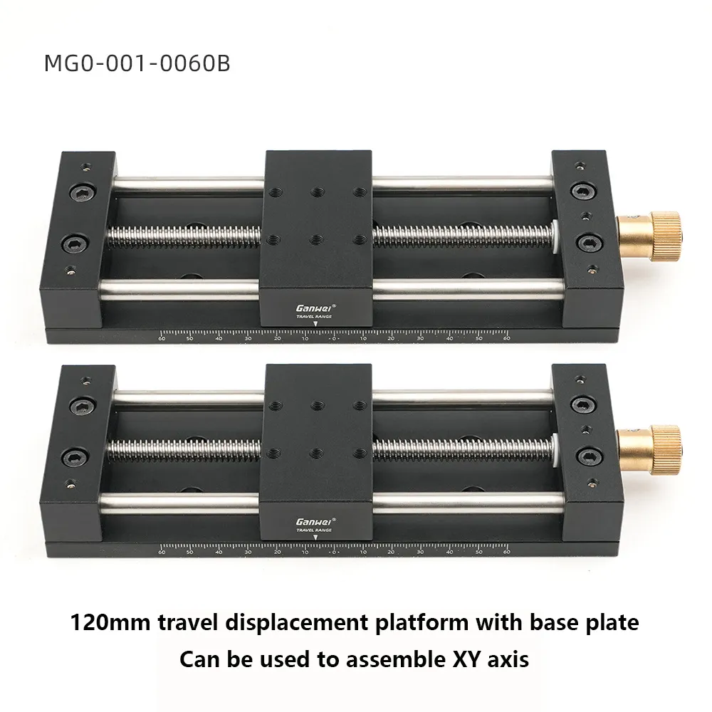 75mm 120mm Travel Displacement Platform Precision Linear Stage Aluminum Alloy High Load Capacity Laser Engraved Scale Lab Industrial Equipment 75mm 120mm Travel Displacement Platform Precision Linear Stage Aluminum Alloy High Load Capacity Laser Engraved Scale Lab Industrial Equipment