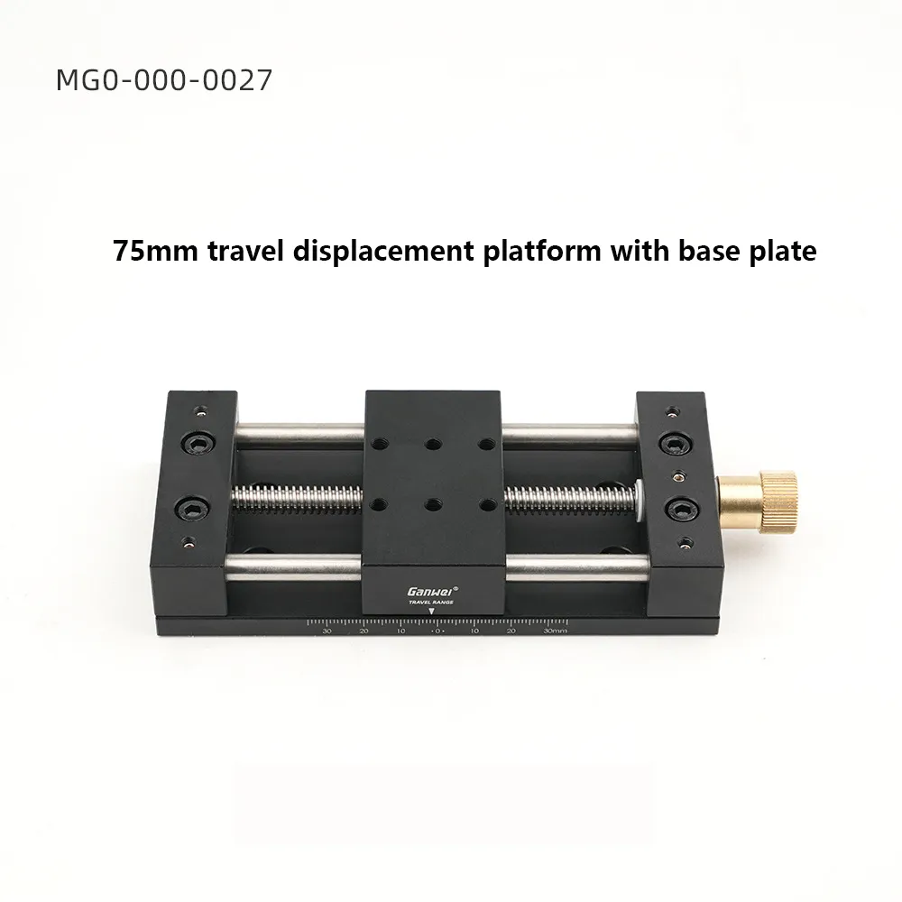 75mm 120mm Travel Displacement Platform Precision Linear Stage Aluminum Alloy High Load Capacity Laser Engraved Scale Lab Industrial Equipment 75mm 120mm Travel Displacement Platform Precision Linear Stage Aluminum Alloy High Load Capacity Laser Engraved Scale Lab Industrial Equipment