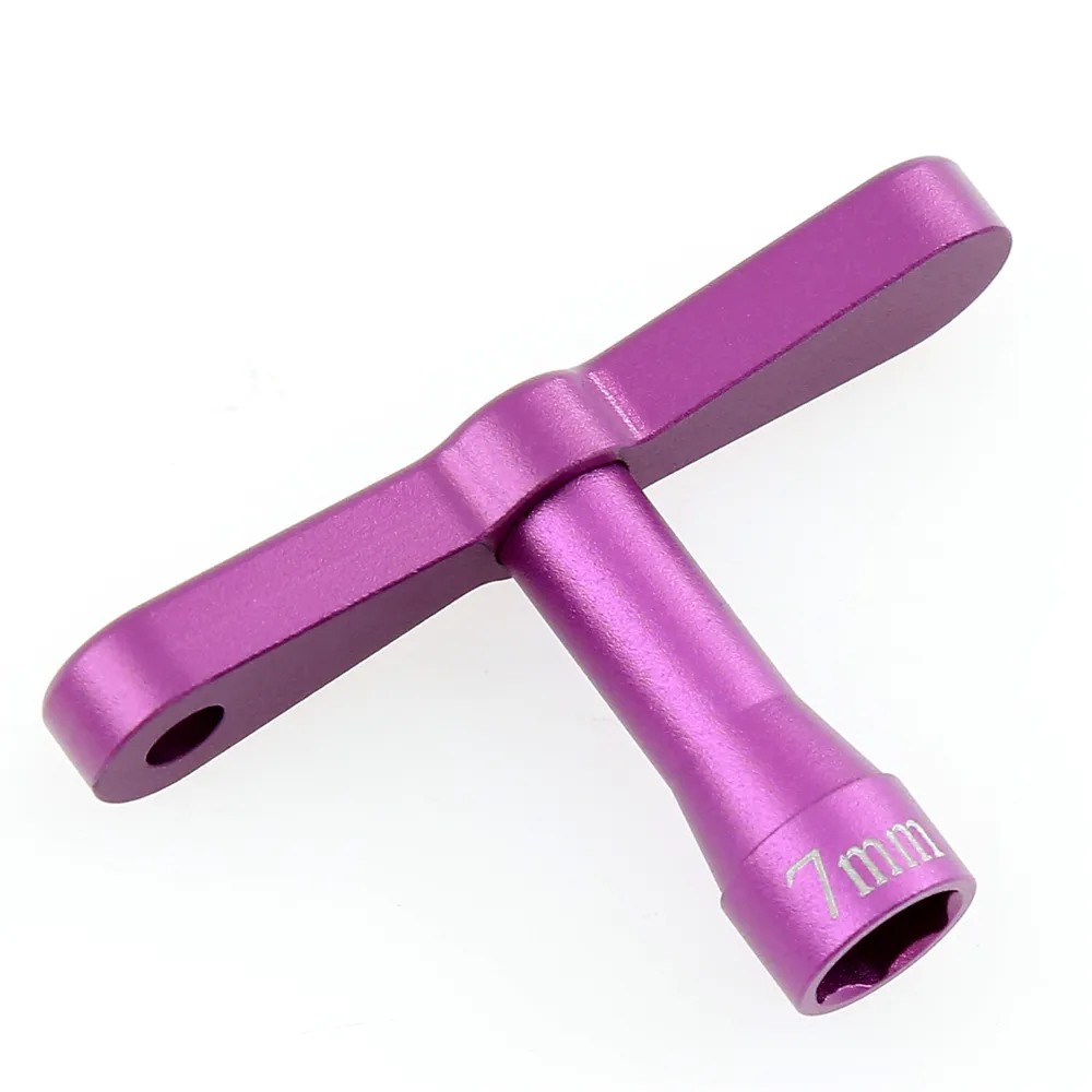 RC Car Aluminum Hex Socket Wrench 7mm Wheel Nut Driver M4 Vehicle Models Tire Removal Tool