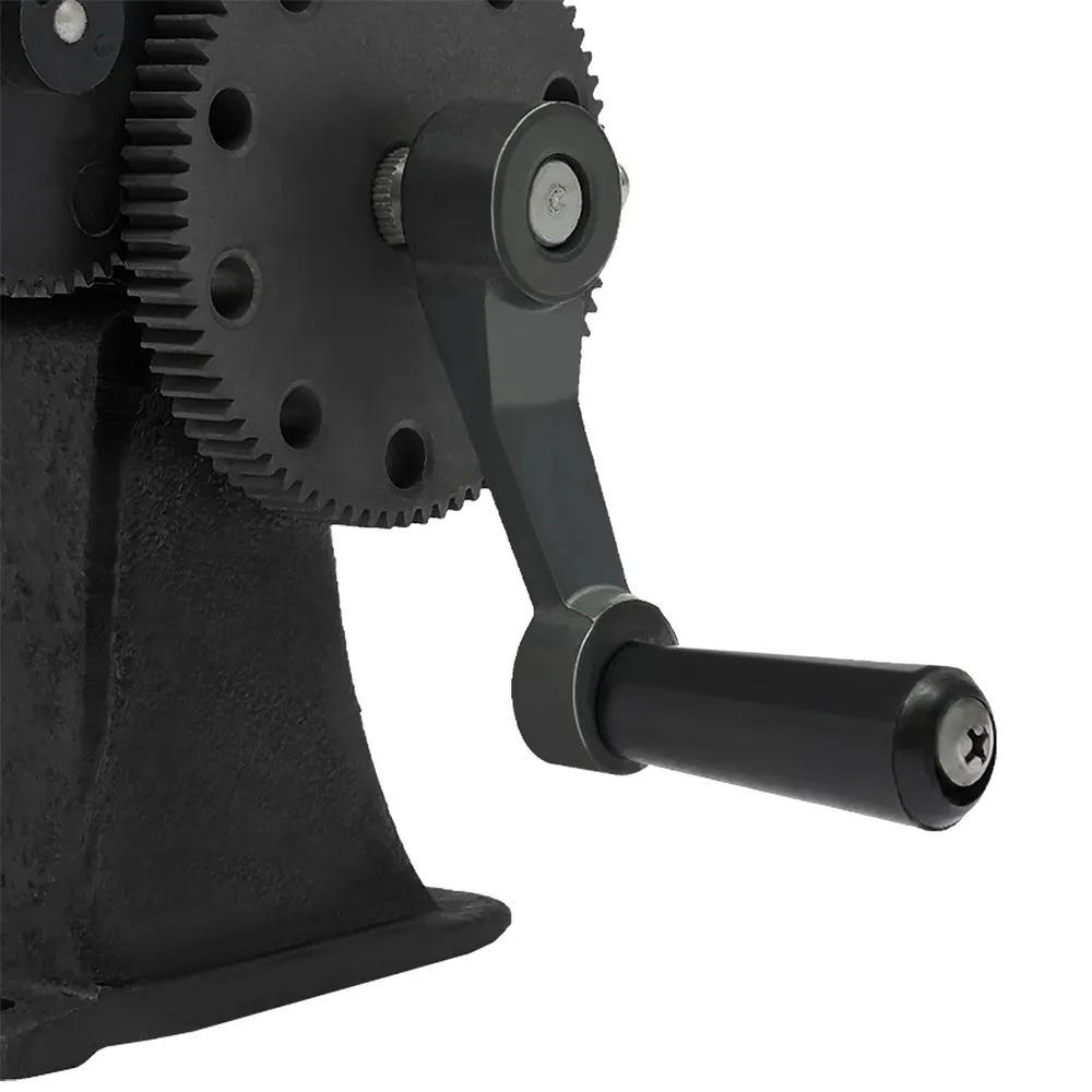 Manual Coil Winder Counter Machine Cast Iron Frame Steel Gear Wire Diameter 02-26mm Mechanical Winding Tool Reliable Compact Design