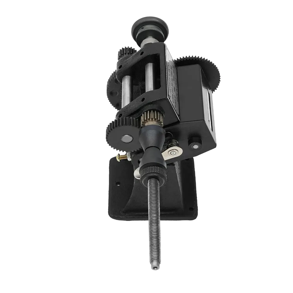 Manual Coil Winder Counter Machine Cast Iron Frame Steel Gear Wire Diameter 02-26mm Mechanical Winding Tool Reliable Compact Design