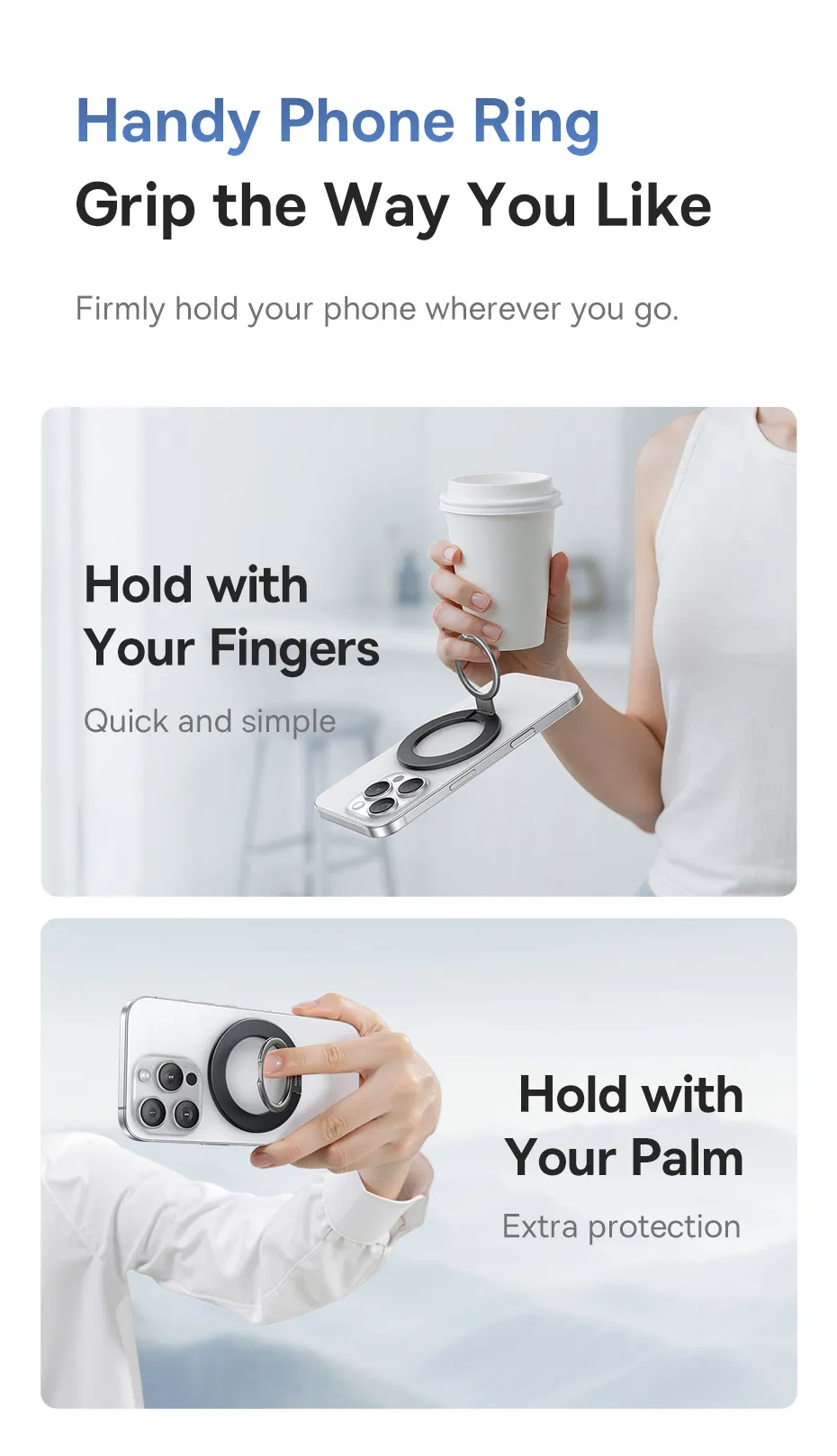Baseus MagPro 3 Ultra Slim Magnetic Ring Phone Stand for iPhone 16 15 Pro Max 360° Rotation 180° Adjustment Mobile Phone Holder Baseus MagPro 3 Ultra Slim Magnetic Ring Phone Stand for iPhone 16 15 Pro Max 360° Rotation 180° Adjustment Mobile Phone Holder