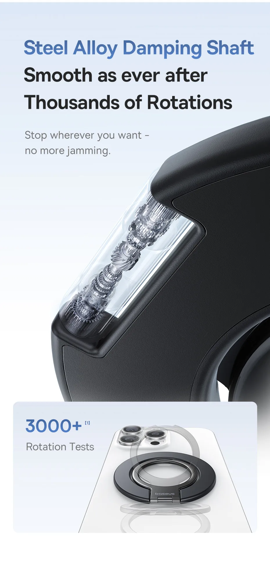 Baseus MagPro 3 Ultra Slim Magnetic Ring Phone Stand for iPhone 16 15 Pro Max 360° Rotation 180° Adjustment Mobile Phone Holder Baseus MagPro 3 Ultra Slim Magnetic Ring Phone Stand for iPhone 16 15 Pro Max 360° Rotation 180° Adjustment Mobile Phone Holder