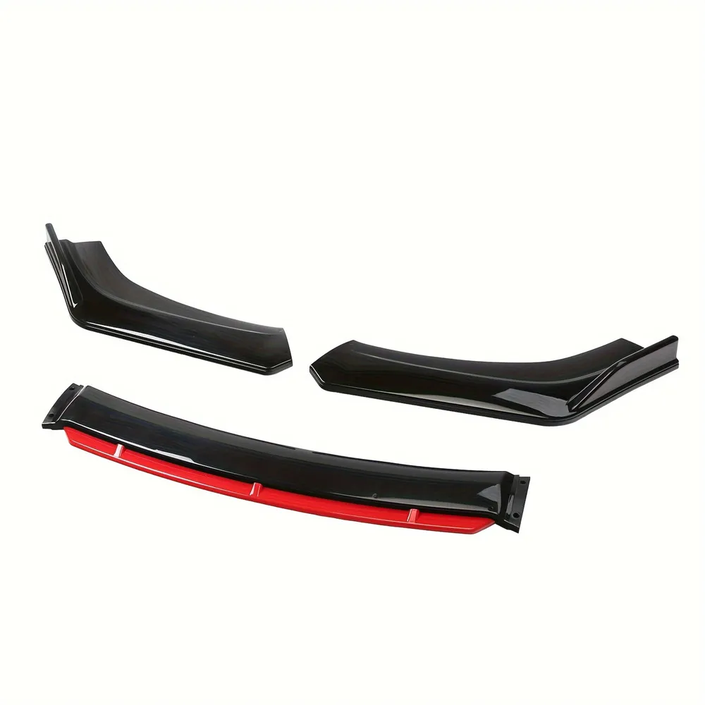 Car Front Bumper Lip Splitter Universal Aerodynamic Body Kit Spoiler Diffuser Protector Impact-Resistant Enhances Downforce Stylish Car Front Bumper Lip Splitter Universal Aerodynamic Body Kit Spoiler Diffuser Protector Impact-Resistant Enhances Downforce Stylish