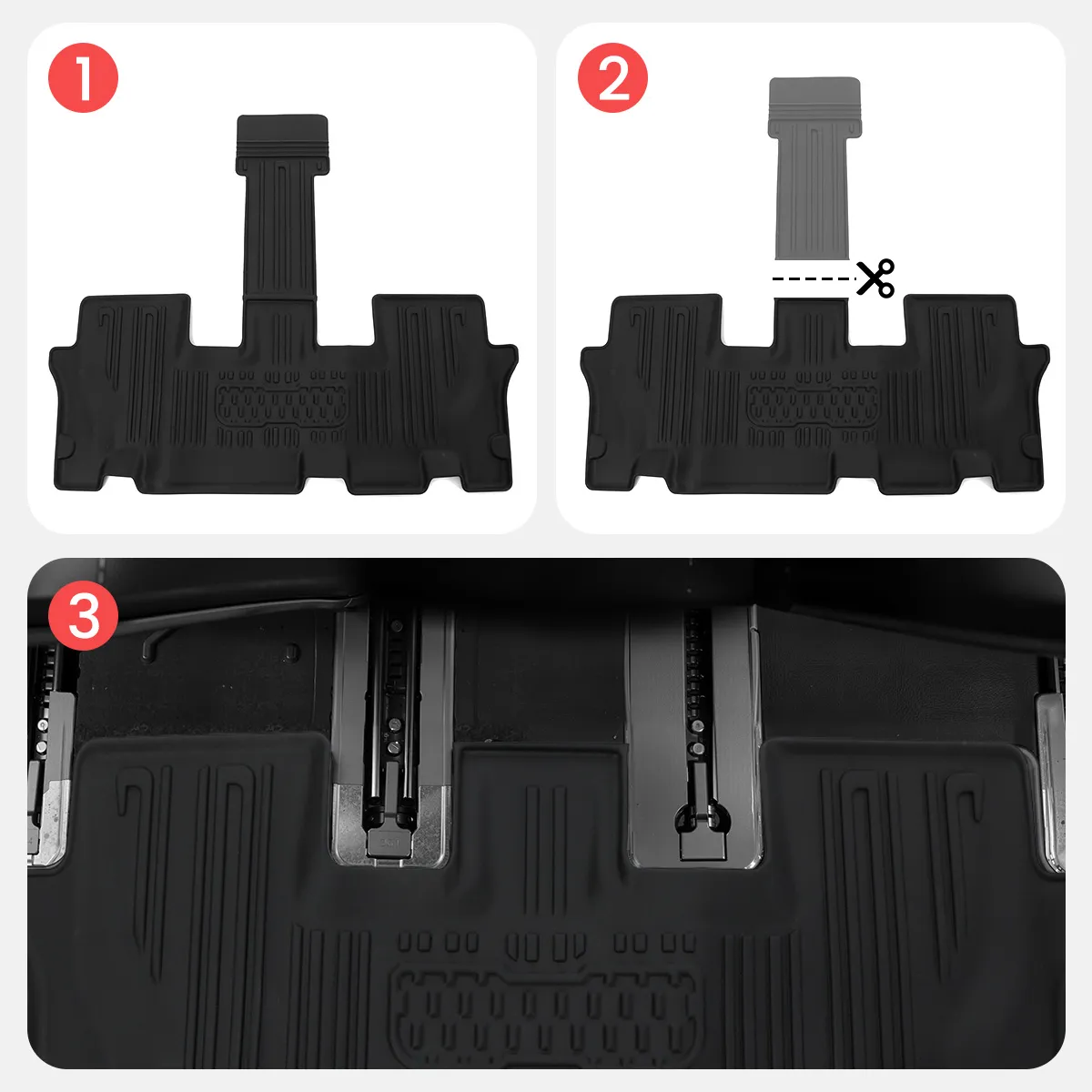 Floor Mats Set For Kia Telluride 2020-2025 Cargo Liner TPE Material All Weather Protection 7 8 Passenger Fit Car Accessories Seat Back Covers Full Coverage