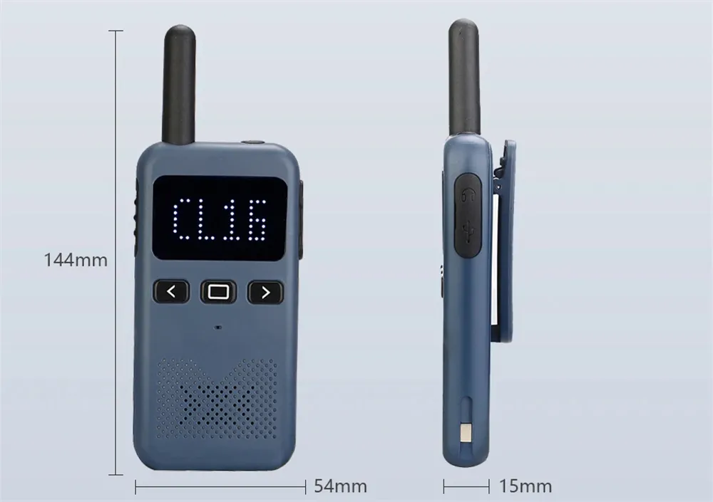 Retevis RB19 FRS RB619 PMR Walkie Talkie Portable Two Way Radio Type C USB Rechargeable for Hands Free Lightweight Compact Radio