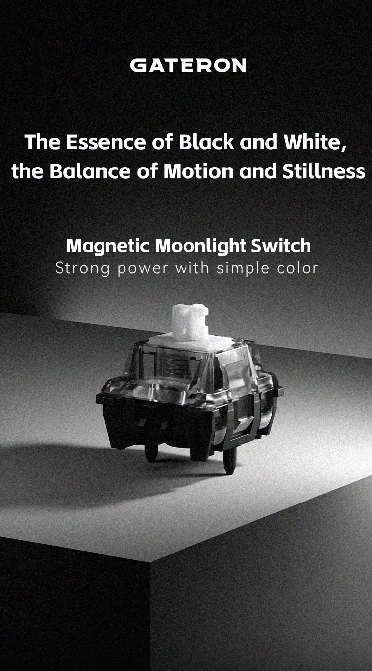 10/30/70Pcs Gateron Magnetic Moonlight Switch Set Hall Effect Customizable Actuation Point 35gf Operating Force 3.5mm Travel HIFI Sound for Hot Swappable Mechanical Keyboard Switch 10/30/70Pcs Gateron Magnetic Moonlight Switch Set Hall Effect Customizable Actuation Point 35gf Operating Force 3.5mm Travel HIFI Sound for Hot Swappable Mechanical Keyboard Switch