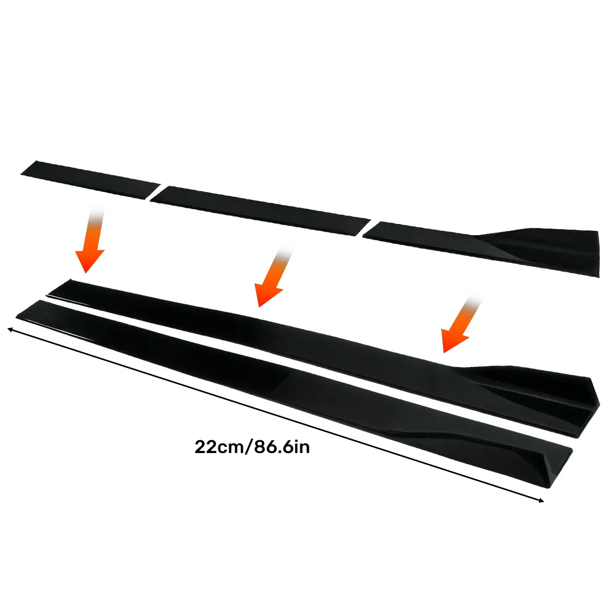 69 - 73 Adjustable Car Front Bumper Lip Spoiler Body Kits Universal + 86.6/ 2M Car Side Skirt Extension Rocker Panel Body Kit + 18.89 Auto Rear Lip + Adjustable 8-11 Splitter Rods 69 - 73 Adjustable Car Front Bumper Lip Spoiler Body Kits Universal + 86.6/ 2M Car Side Skirt Extension Rocker Panel Body Kit + 18.89 Auto Rear Lip + Adjustable 8-11 Splitter Rods
