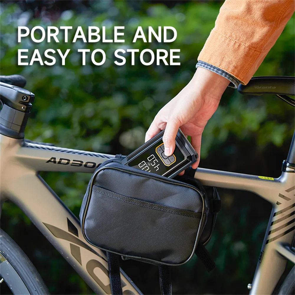 Buwei XM01 Portable Wireless Air Pump Digital Display USB Charging Emergency LED Light for Car Bike Tire Inflation Pressure Measurement
