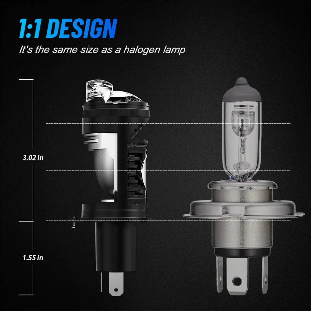 NOVSIGHT A500-T4 Direct Plug Lens H4 70W 20000LM Car Headlight Suitable for Left Hand Drive Cars NOVSIGHT A500-T4 Direct Plug Lens H4 70W 20000LM Car Headlight Suitable for Left Hand Drive Cars