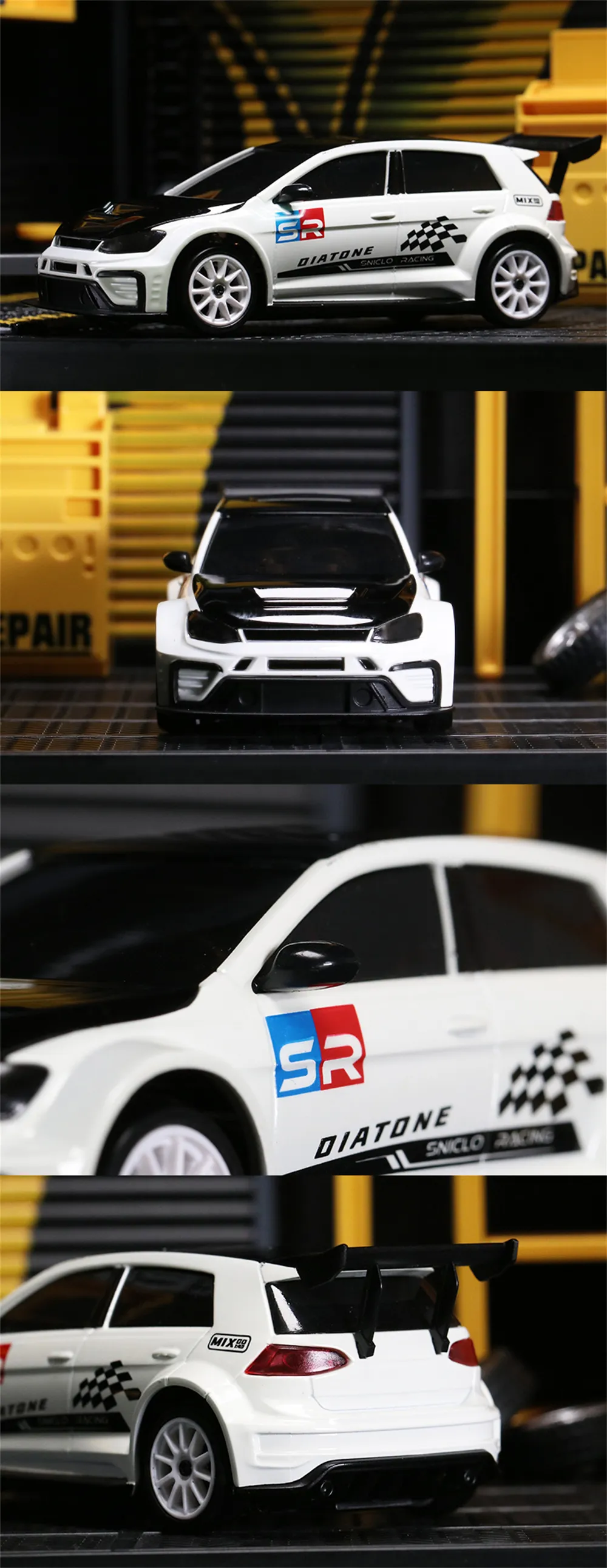Diatone SNT MIX GO Series MG051 1/43 2.4G 4WD Micro Drift RC Car with Gyroscope Competition LED Lights On-Road Racing Mini Vehicles Models Toys