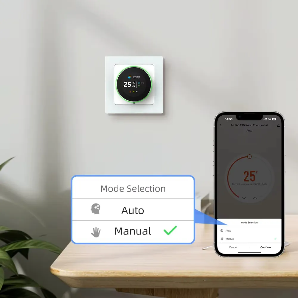 WT20R Tuya WiFi Smart Knob Thermostat Electric Heating Water Gas Boiler Temperature Controller Works With Alexa Google Home WT20R Tuya WiFi Smart Knob Thermostat Electric Heating Water Gas Boiler Temperature Controller Works With Alexa Google Home