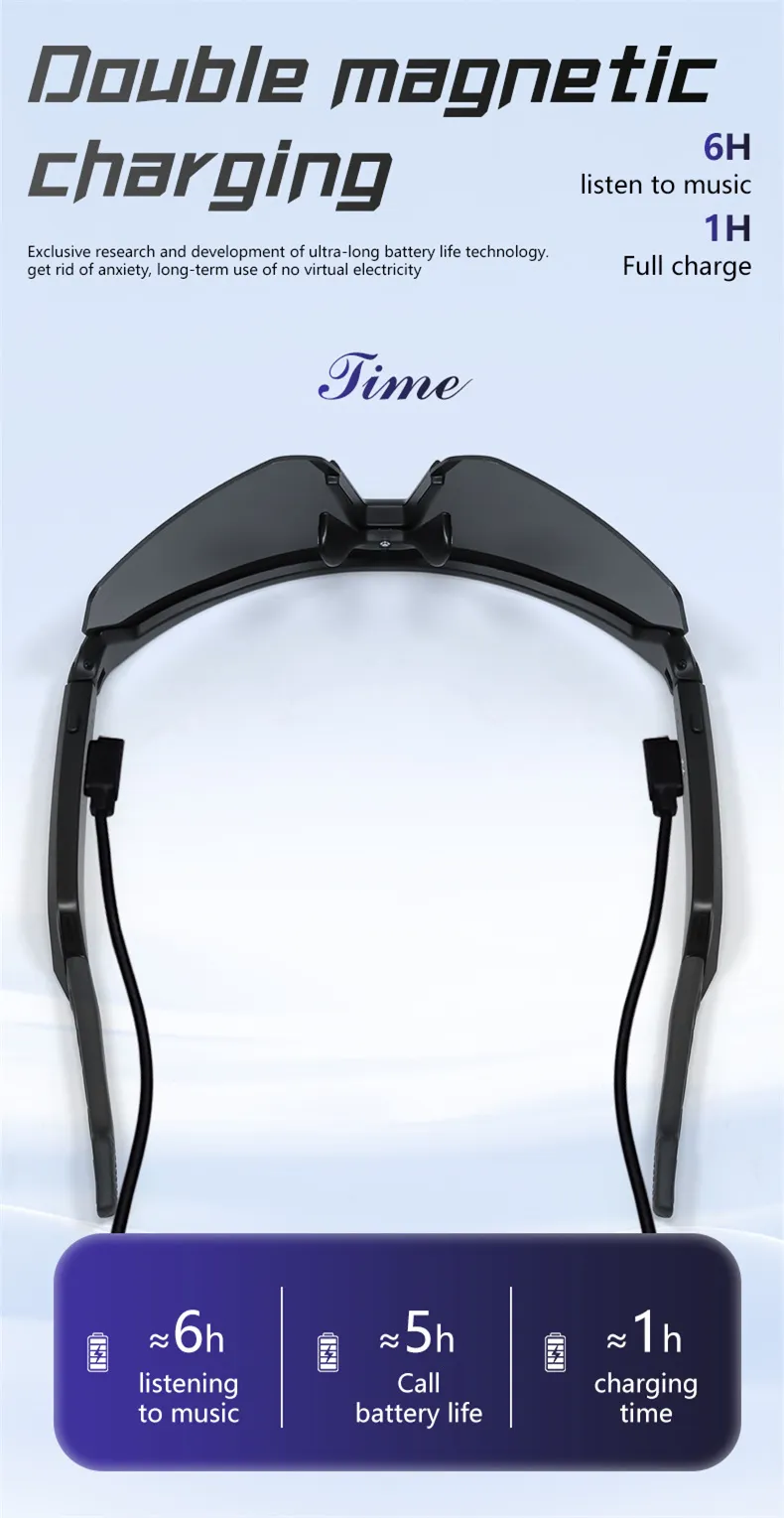 QY-Pro2 bluetooth 5.4 Smart Cycling Glasses with AI Voice Assistant UV Protection Windproof Sandproof 360° Surround Sound for Outdoor Sports QY-Pro2 bluetooth 5.4 Smart Cycling Glasses with AI Voice Assistant UV Protection Windproof Sandproof 360° Surround Sound for Outdoor Sports