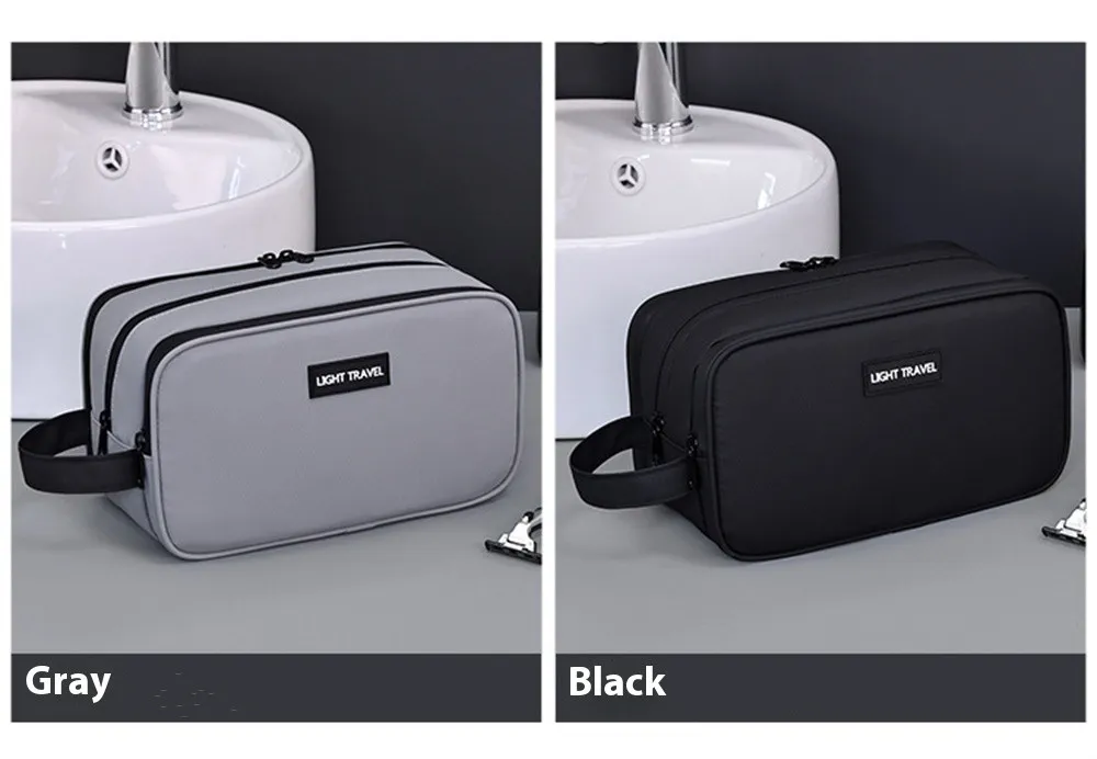 IPRee Men's Makeup Bag 3 Layer Elite Series Large Capacity Men's Toiletry Bag Travel Essentials Portable Premium Cosmetics Organizer Bag IPRee Men's Makeup Bag 3 Layer Elite Series Large Capacity Men's Toiletry Bag Travel Essentials Portable Premium Cosmetics Organizer Bag