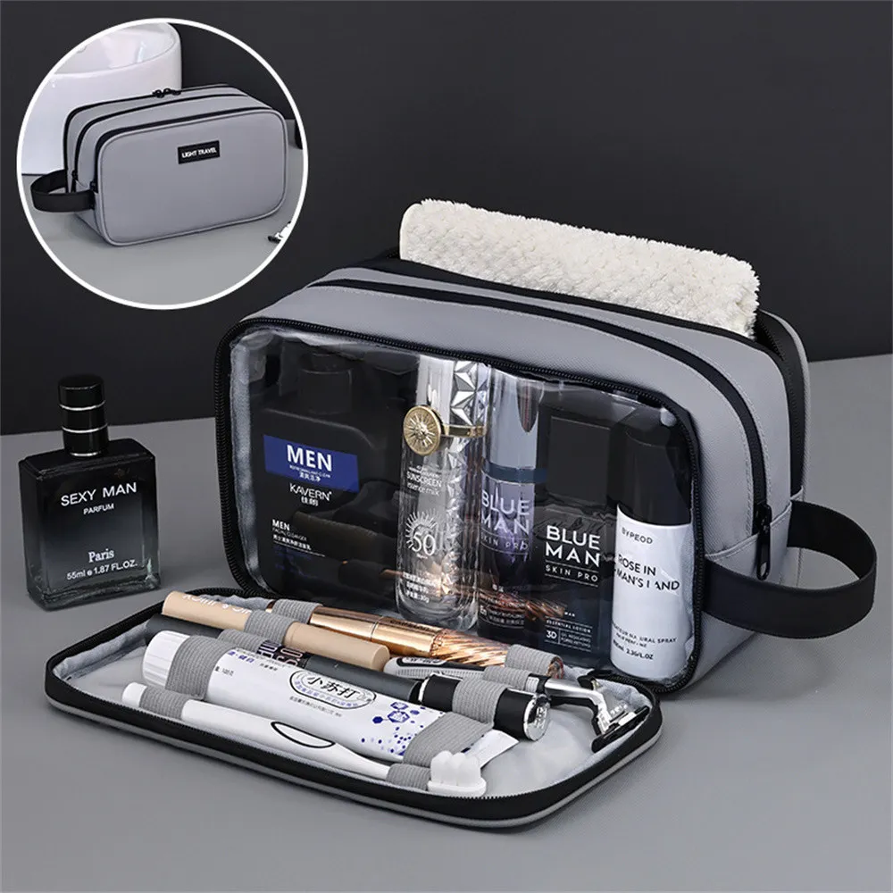 IPRee Men's Makeup Bag 3 Layer Elite Series Large Capacity Men's Toiletry Bag Travel Essentials Portable Premium Cosmetics Organizer Bag IPRee Men's Makeup Bag 3 Layer Elite Series Large Capacity Men's Toiletry Bag Travel Essentials Portable Premium Cosmetics Organizer Bag