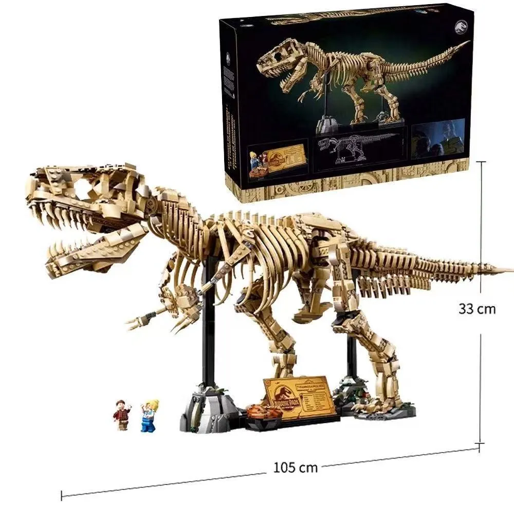 3145PCS MOC Dinosaur Fossil Skeleton Assembly Building Block Kit Desktop Ornaments Children's Toys